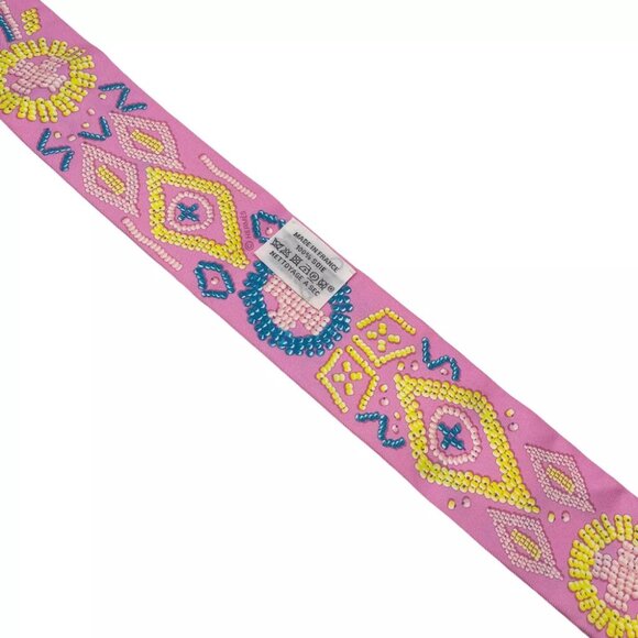 Authentic HERMES Twilly Twill Scarf Pink Silk - Picture 8 of 10